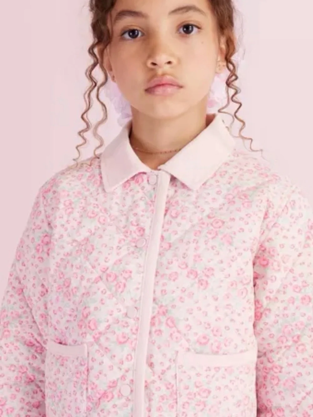 NWT LoveShackFancy x Target Charlotte Roseheart Quilted Barn Jacket Pink Girls